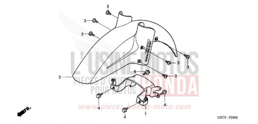 KOTFLUEGEL, VORNE XL1000V6 de 2006